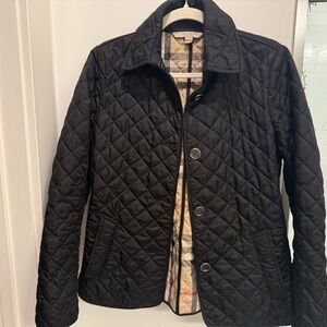Burberry Black Quilted Utility Jacket